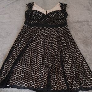 Bettie Page Lace Diamond Roman Holiday Dress